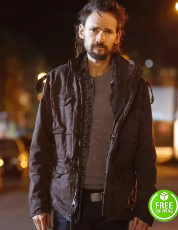 LUCIFER JEREMY DAVIES (NICK HOFMEISTER) BLACK COTTON JACKET