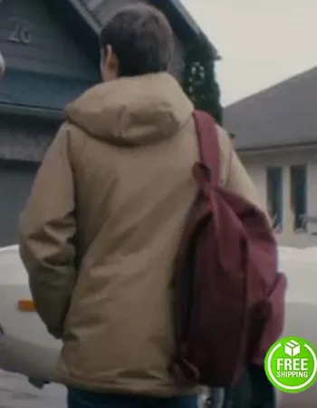 NOBODY GAGE MUNROE (BLAKE MANSELL) BROWN COTTON HOODED JACKET 