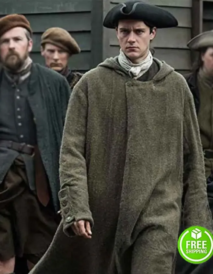 OUTLANDER SEASON 4 CESAR DOMBOY (FERGUS) GREEN WOOL COAT OUTLANDER SEASON 4 CESAR DOMBOY (FERGUS) GREEN WOOL COAT