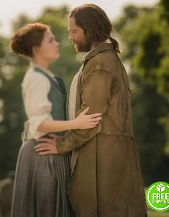 OUTLANDER SEASON 4 SAM HEUGHAN (JAMIE FRASER) BROWN COTTON COAT OUTLANDER SEASON 4 SAM HEUGHAN (JAMIE FRASER) BROWN COTTON COAT
