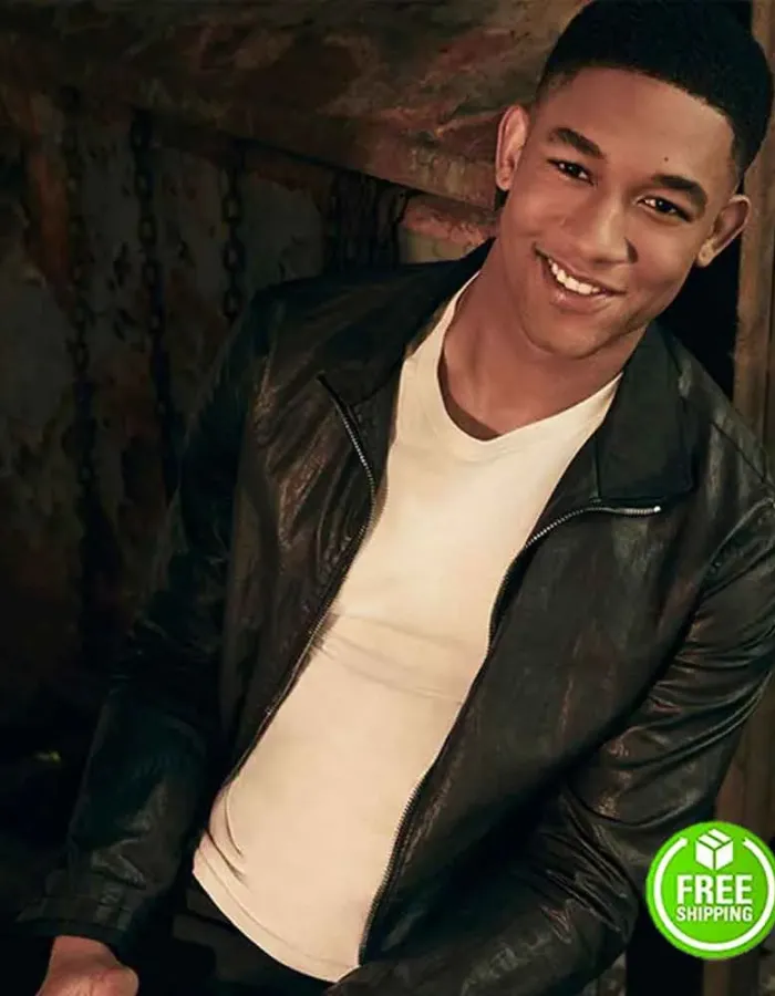 LEGACIES PEYTON ALEX SMITH (RAFAEL WAITHE) BLACK LEATHER JACKET LEGACIES PEYTON ALEX SMITH (RAFAEL WAITHE) BLACK LEATHER JACKET