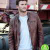 THE FATE OF THE FURIOUS SCOTT EASTWOOD (LITTLE NOBODY) BROWN LEATHER JACKET THE FATE OF THE FURIOUS SCOTT EASTWOOD (LITTLE NOBODY) BROWN LEATHER JACKET
