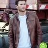 THE FATE OF THE FURIOUS SCOTT EASTWOOD (LITTLE NOBODY) BROWN LEATHER JACKET THE FATE OF THE FURIOUS SCOTT EASTWOOD (LITTLE NOBODY) BROWN LEATHER JACKET