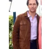 SERENITY MATTHEW MCCONAUGHEY (BAKER DILL) BROWN SUEDE LEATHER JACKET SERENITY MATTHEW MCCONAUGHEY (BAKER DILL) BROWN SUEDE LEATHER JACKET