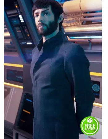 STAR TREK DISCOVERY ETHAN PECK (SPOCK) BLACK COAT