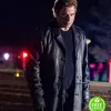 I AM WRATH JOHN TRAVOLTA (STANLEY HILL) BLACK LEATHER COAT