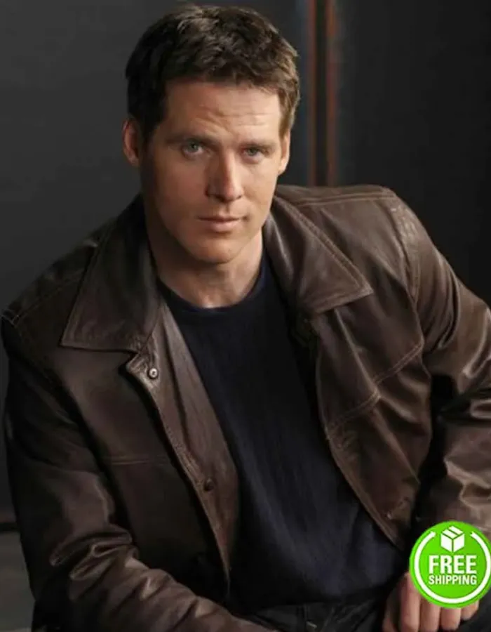 STARGATE SG-1 BEN BROWDER (CAMERON MITCHELL) BROWN LEATHER JACKET STARGATE SG-1 BEN BROWDER (CAMERON MITCHELL) BROWN LEATHER JACKET