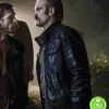 THE WALKING DEAD STEVEN OGG (SIMON) BLACK LEATHER JACKET THE WALKING DEAD STEVEN OGG (SIMON) BLACK LEATHER JACKET