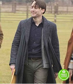 SUCCESSION SEASON 3 KIERAN CULKIN (ROMAN ROY) GREY WOOL COAT