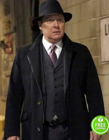 THE BLACKLIST JAMES SPADER (RAYMOND REDDINGTON) BLACK WOOL COAT