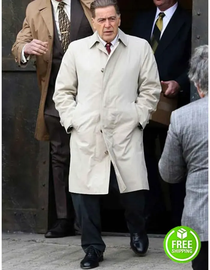 THE IRISHMAN AL PACINO (JIMMY HOFFA) WHITE COTTON COAT THE IRISHMAN AL PACINO (JIMMY HOFFA) WHITE COTTON COAT