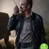 THE WALKING DEAD STEVEN OGG (SIMON) BLACK LEATHER JACKET THE WALKING DEAD STEVEN OGG (SIMON) BLACK LEATHER JACKET