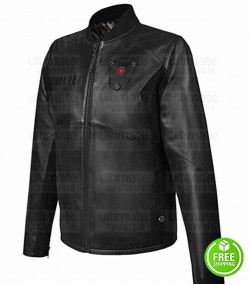 STAR WARS IMPERIAL TIE FIGHTER PILOT BLACK LEATHER JACKET