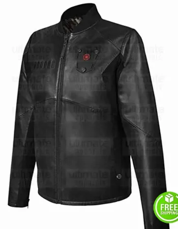 STAR WARS IMPERIAL TIE FIGHTER PILOT BLACK LEATHER JACKET