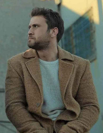 ÇUKUR SEASON 4 ARAS BULUT IYNEMLI (YAMAÇ KOÇOVALI) BROWN COAT