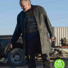 BREAKING BAD MICHAEL BOWEN (UNCLE JACK) BLACK LEATHER TRENCH COAT BREAKING BAD MICHAEL BOWEN (UNCLE JACK) BLACK LEATHER TRENCH COAT