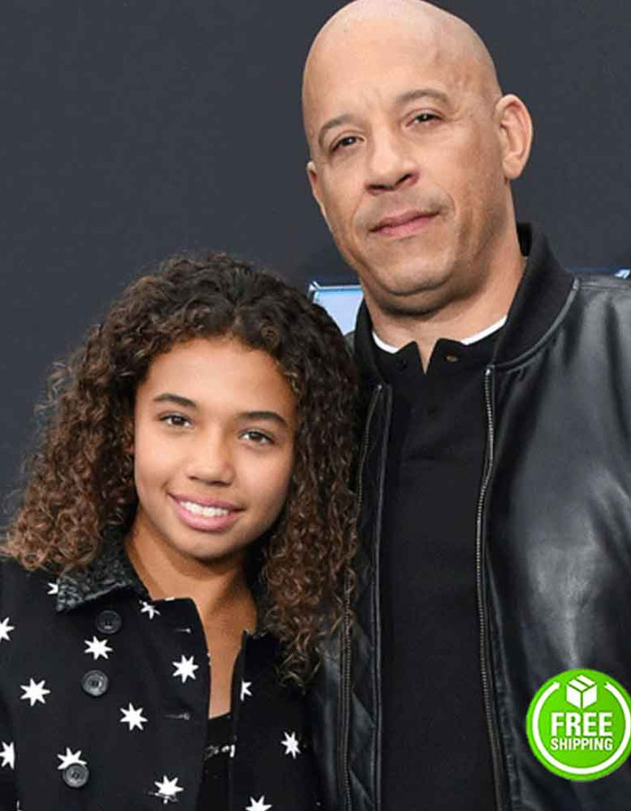 FAST AND FURIOUS 9 VIN DIESEL (DOMINIC TORETTO) BLACK BOMBER LEATHER JACKET