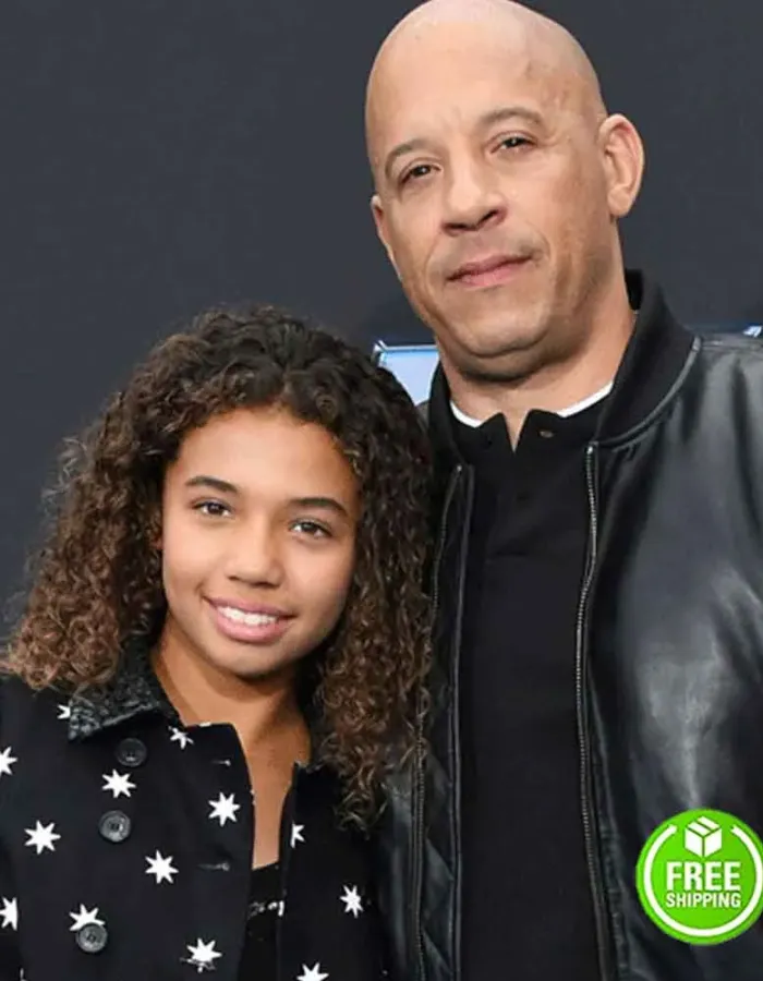 FAST AND FURIOUS 9 VIN DIESEL (DOMINIC TORETTO) BLACK BOMBER LEATHER JACKET