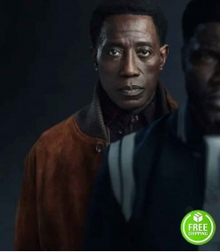 TRUE STORY WESLEY SNIPES (CARLTON) BROWN SUEDE JACKET