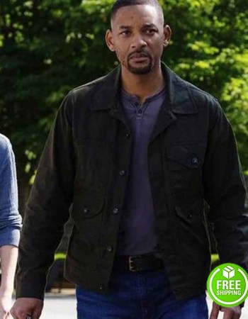 GEMINI MAN WILL SMITH (HENRY BROGAN) BLACK COTTON JACKET