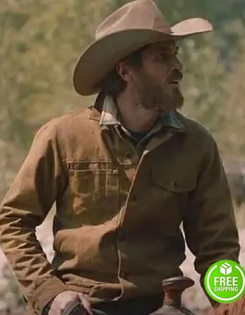 YELLOWSTONE DAVE ANNABLE (LEE DUTTON) BROWN COTTON JACKET