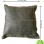 ANTIQUE BROWN DISTRESSED LEATHER THROW PILLOW