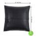 BLACK LEATHER COUCH PILLOW