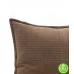 DARK BROWN SUEDE LEATHER PILLOW