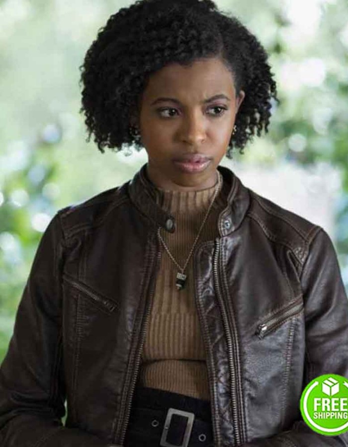 13 REASONS WHY SEASON 4 GRACE SAIF (ANI ACHOLA) BROWN LEATHER JACKET 13 REASONS WHY SEASON 4 GRACE SAIF (ANI ACHOLA) BROWN LEATHER JACKET