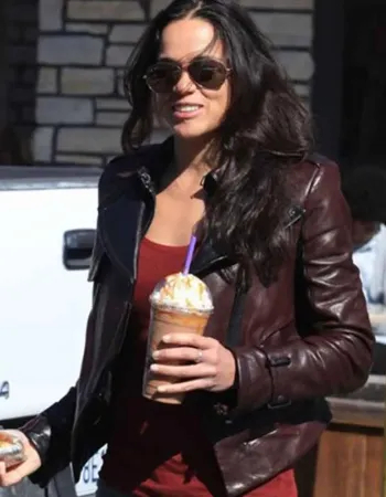 MAYTE MICHELLE RODRIGUEZ LEATHER JACKET