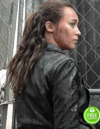 FEAR THE WALKING DEAD ALICIA DUNHAM CAREY (ALICIA CLARK) BLACK LEATHER JACKET