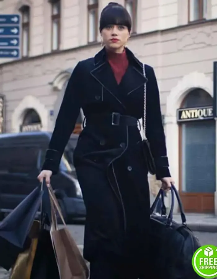 ARMY OF THIEVES NATHALIE EMMANUEL (GWENDOLINE STARR) TRENCH COAT ARMY OF THIEVES NATHALIE EMMANUEL (GWENDOLINE STARR) TRENCH COAT