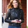 ASHLEY GREENE BLACK LEATHER JACKET ASHLEY GREENE BLACK LEATHER JACKET