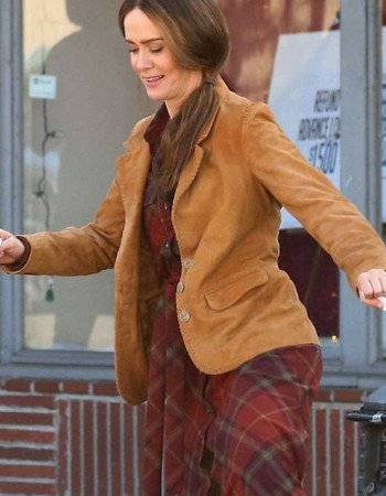 BIRD BOX SARAH PAULSON BROWN BLAZER COAT BIRD BOX SARAH PAULSON BROWN BLAZER COAT