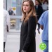 MANIFEST MELISSA ROXBURGH (MICHAELA STONE) BLACK WOOL COAT