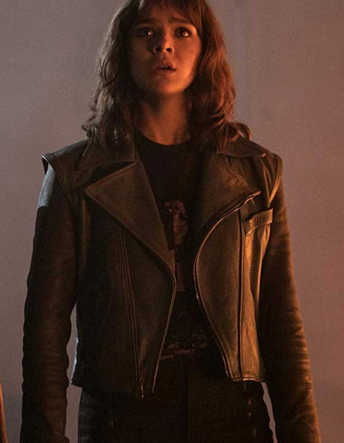 BUMBLEBEE HAILEE STEINFELD BLACK JACKET BUMBLEBEE HAILEE STEINFELD BLACK JACKET