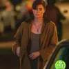 THE OLD GUARD CHARLIZE THERON (ANDY) BROWN COTTON COAT THE OLD GUARD CHARLIZE THERON (ANDY) BROWN COTTON COAT