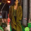 THE OLD GUARD CHARLIZE THERON (ANDY) BROWN COTTON COAT THE OLD GUARD CHARLIZE THERON (ANDY) BROWN COTTON COAT