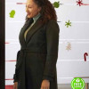 CHRISTMAS COMES TWICE TAMERA MOWRY-HOUSLEY (CHERYL JENKINS) BLACK TRENCH COAT
