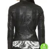 THE FATE OF THE FURIOUS CHARLIZE THERON (CIPHER) BLACK LEATHER JACKET