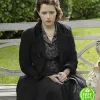 THE CROWN SEASON 4 CLAIRE FOY (QUEEN ELIZABETH II) BLACK TRENCH COAT THE CROWN SEASON 4 CLAIRE FOY (QUEEN ELIZABETH II) BLACK TRENCH COAT