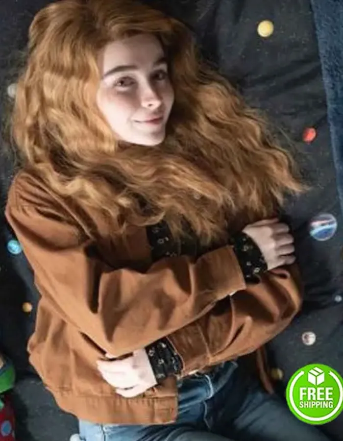 CLOUDS SABRINA CARPENTER (SAMMY BROWN) BROWN COTTON JACKET
