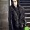 COUNTERPART SARA SERRAIOCCO (BALDWIN) BLACK LEATHER JACKET WITH HOODIE