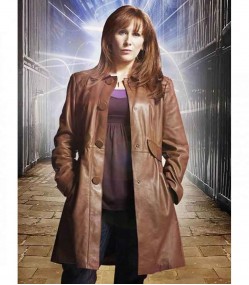 DOCTOR WHO CATHERINE TATE (DONNA NOBLE) LEATHER COAT
