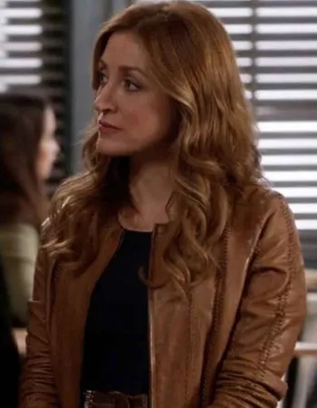 RIZZOLI & ISLES SASHA ALEXANDER (MAURA ISLES) VINTAGE LEATHER JACKET RIZZOLI & ISLES SASHA ALEXANDER (MAURA ISLES) VINTAGE LEATHER JACKET