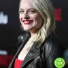 ELISABETH MOSS BLACK LEATHER JACKET