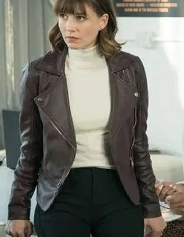EVIL KATJA HERBERS PURPLE LEATHER JACKET EVIL KATJA HERBERS PURPLE LEATHER JACKET