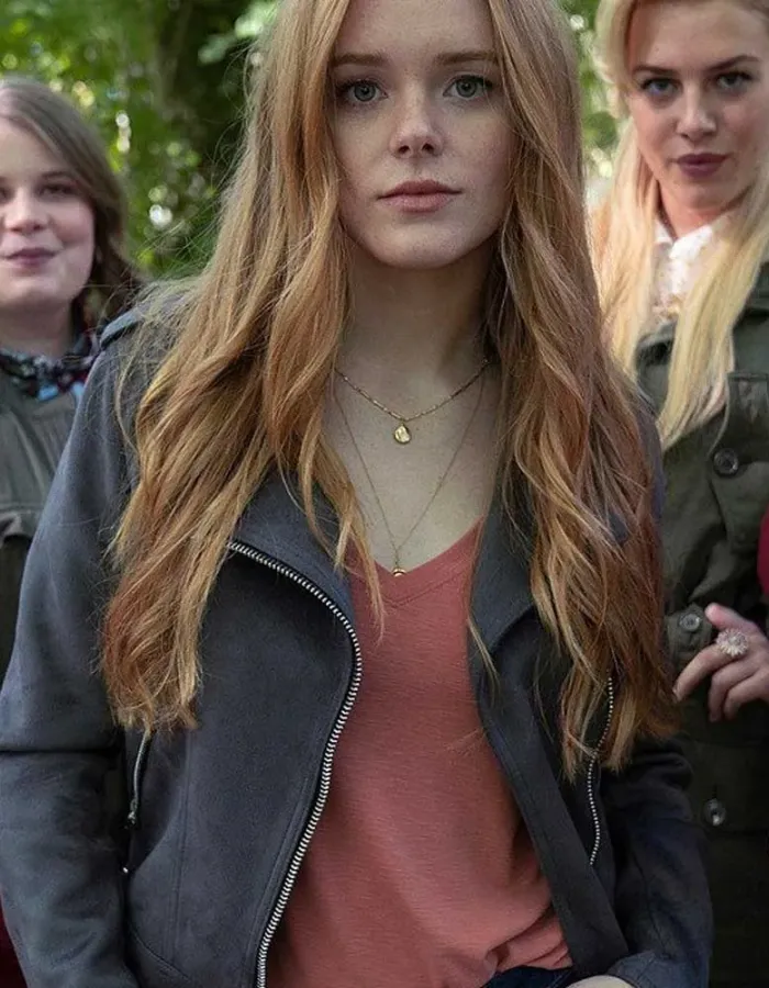 FATE THE WINX SAGA ABIGAIL COWEN BLACK LEATHER JACKET