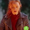 FATE: THE WINX SAGA HANNAH VAN DER WESTHUYSEN (STELLA) MAROON LEATHER JACKET FATE: THE WINX SAGA HANNAH VAN DER WESTHUYSEN (STELLA) MAROON LEATHER JACKET