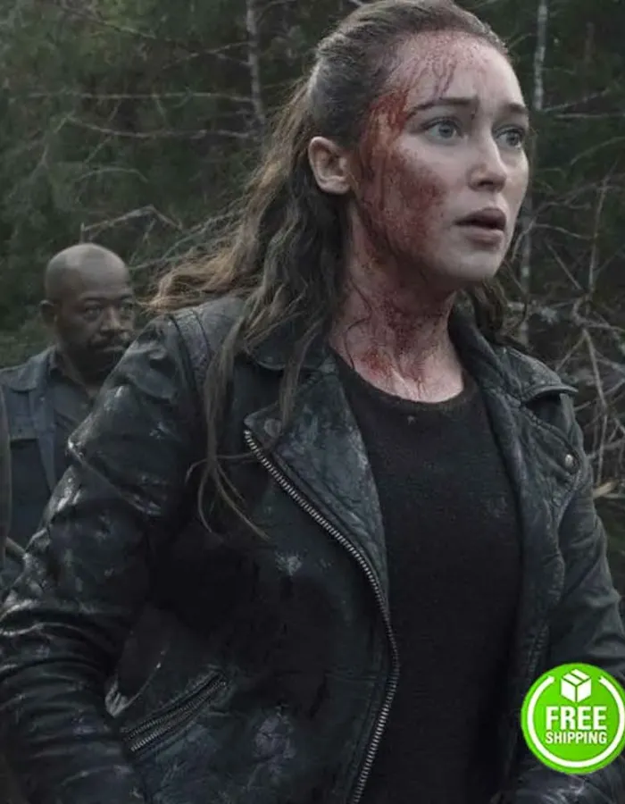 FEAR THE WALKING DEAD ALICIA DUNHAM CAREY (ALICIA CLARK) BLACK LEATHER JACKET FEAR THE WALKING DEAD ALICIA DUNHAM CAREY (ALICIA CLARK) BLACK LEATHER JACKET